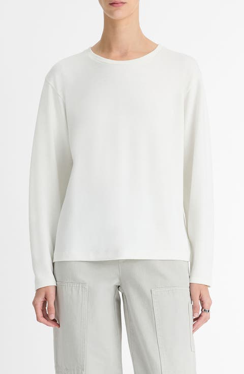 Relaxed Long Sleeve Crewneck Top