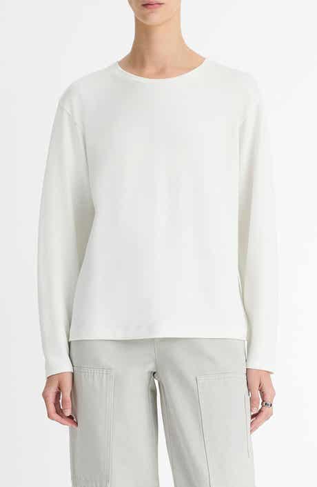 Vince Relaxed Long Sleeve Crewneck Top