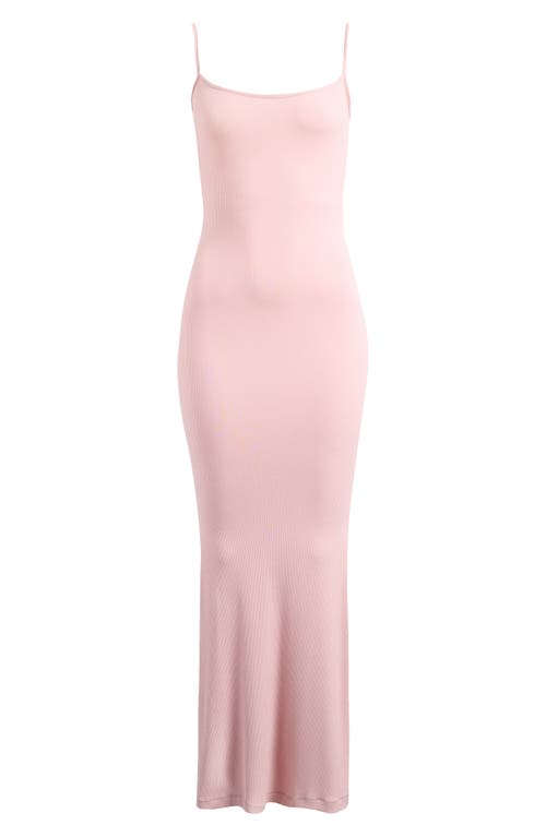 Skims Pink Soft Lounge Long Slip Maxi Dress