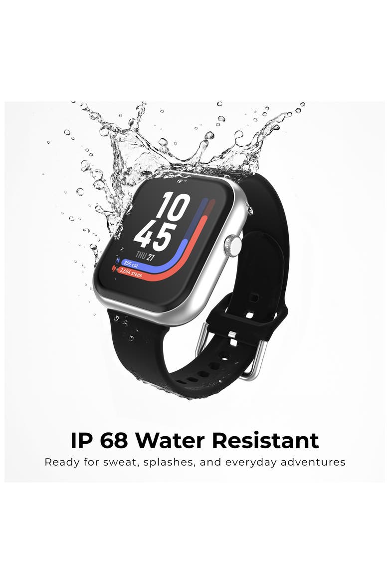 iTouch Air 5 Smartwatch, 40mm with Silicone Band, Alternate, color, BLACK/ BLACK