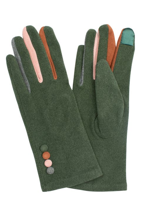 Color Pop Jersey Touchscreen Gloves