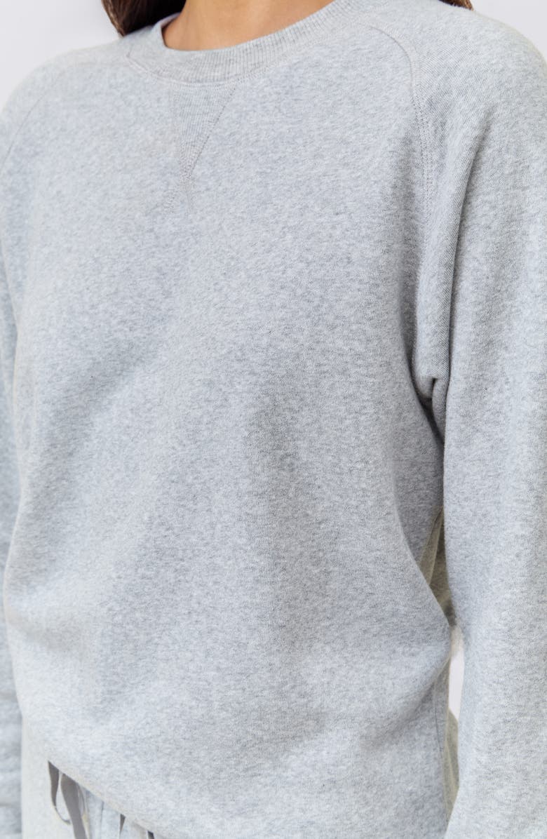 Papinelle So Soft Fleecy Organic Cotton Lounge Set, Alternate, color, Grey