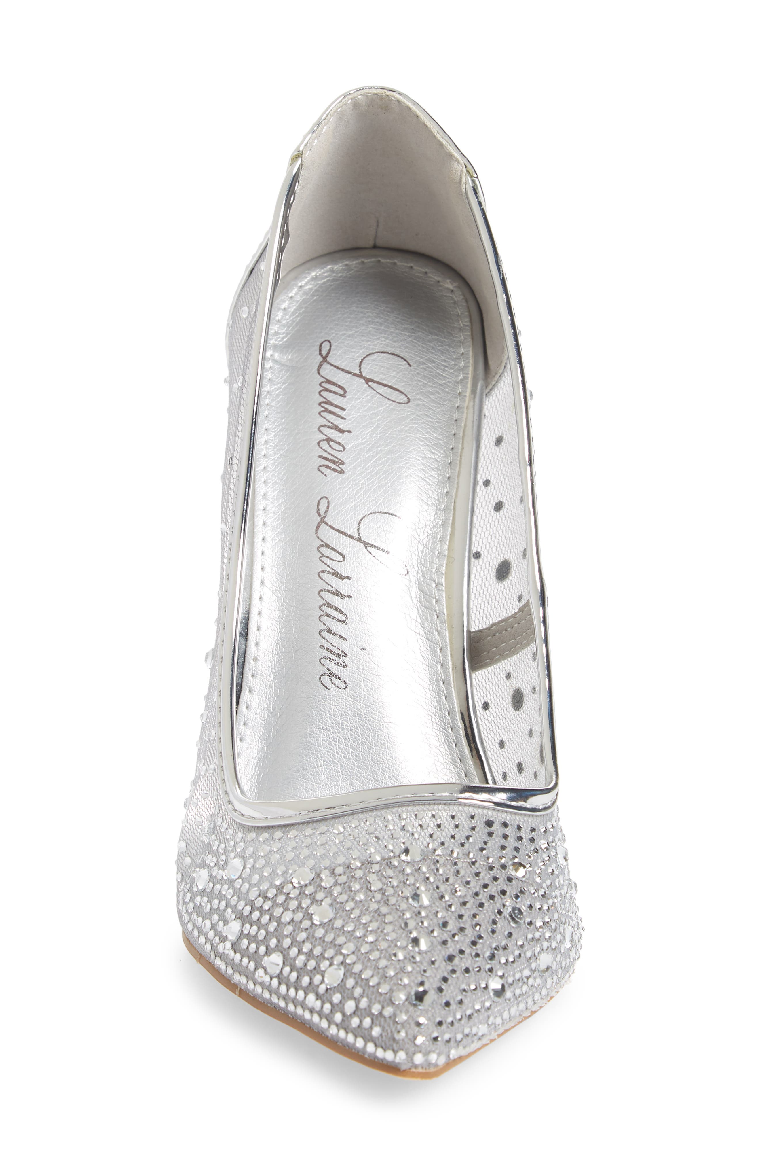 Lauren Lorraine Janna Embellished Illusion Pump, Alternate, color, 