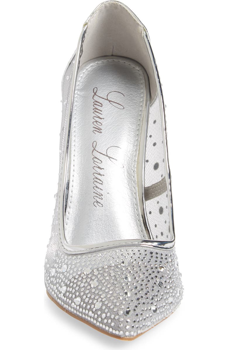 Lauren Lorraine Janna Embellished Illusion Pump, Alternate, color,