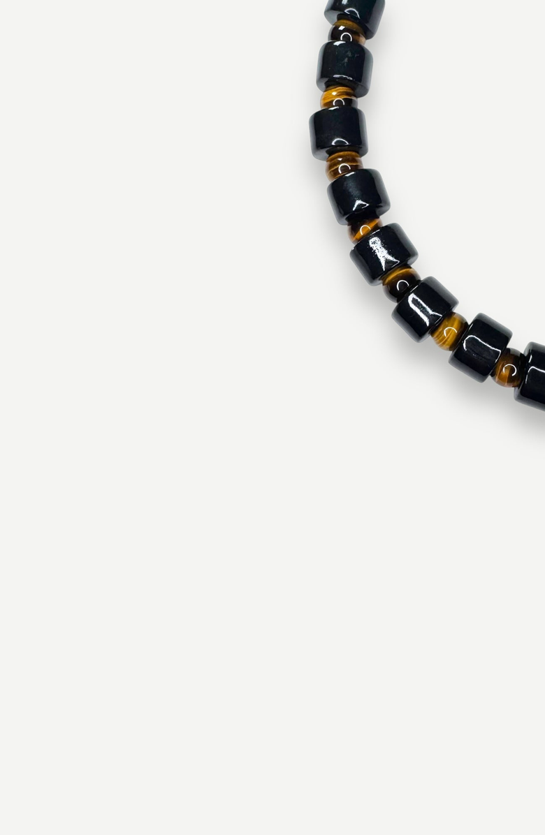 Her New Tribe Bead Two Sundry Necklace, Alternate, color, Tap & Tigers Eye