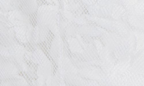Shop Comme Des Garçons Single Breasted Floral Tulle & Mesh Blazer In White X White