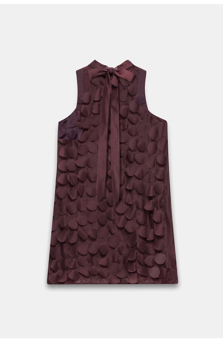 MINT VELVET Applique Mini Shift Dress, Alternate, color, Burgundy