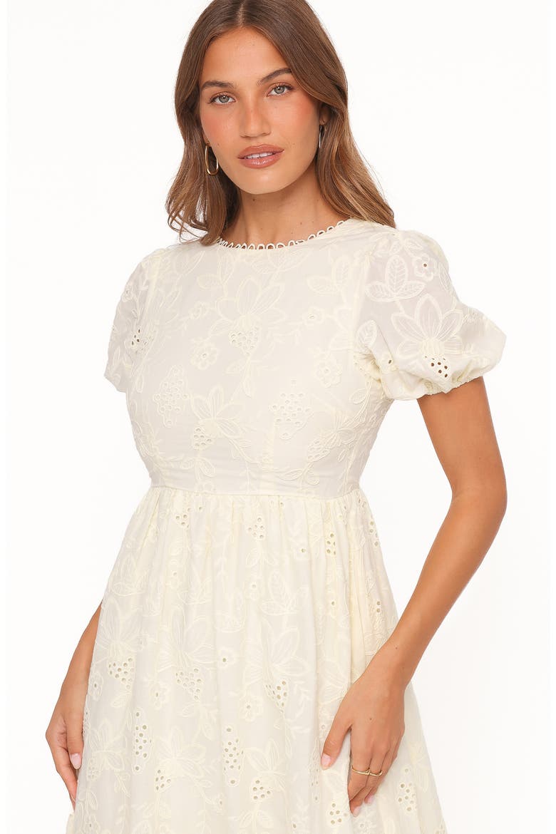 Janice Cotton Maxi Dress, Alternate, color, BUTTER YELLOW BRODERIE