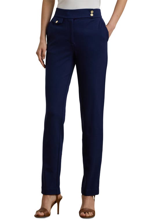 RALPH LAUREN LAUREN RALPH LAUREN PONTE ANKLE STRAIGHT LEG PANTS