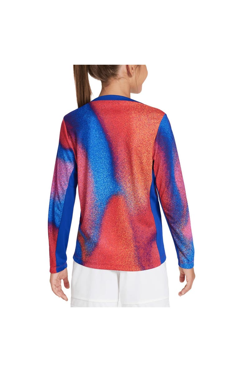 Nike Youth Nike  Red/Blue USMNT 2024 Academy Pro Pre-Match Long Sleeve Top, Alternate, color, 