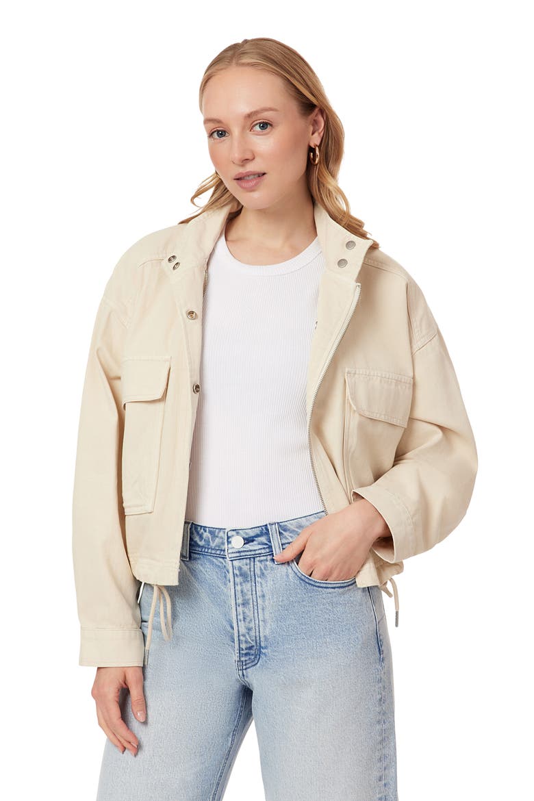 Cropped Utility Jacket, Alternate, color, WHITE CAP GREY