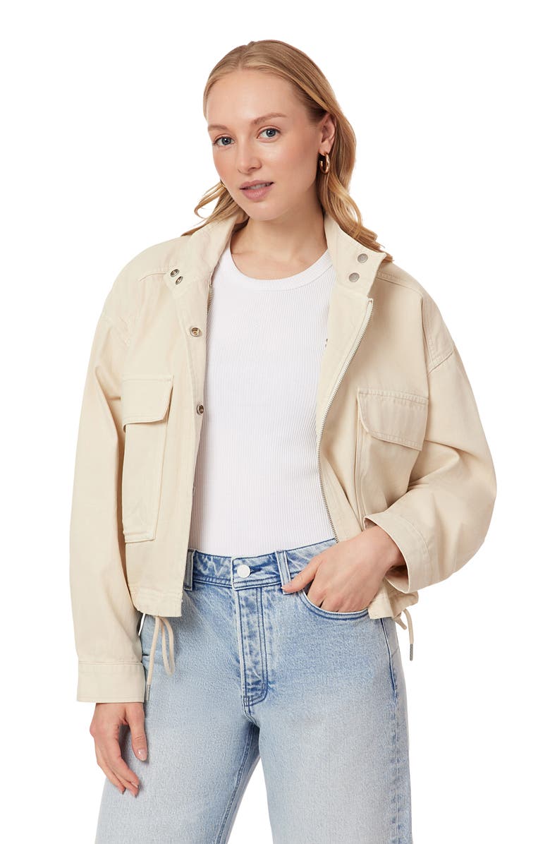 Scotch & Soda Cropped Utility Jacket, Alternate, color, White Cap Grey
