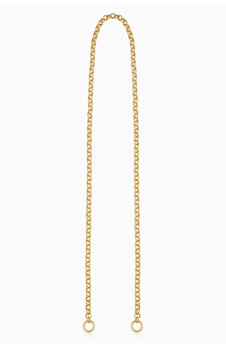 Oradina 14K Yellow Gold Rimini Rolo Split Necklace, Alternate, color, Yellow Gold