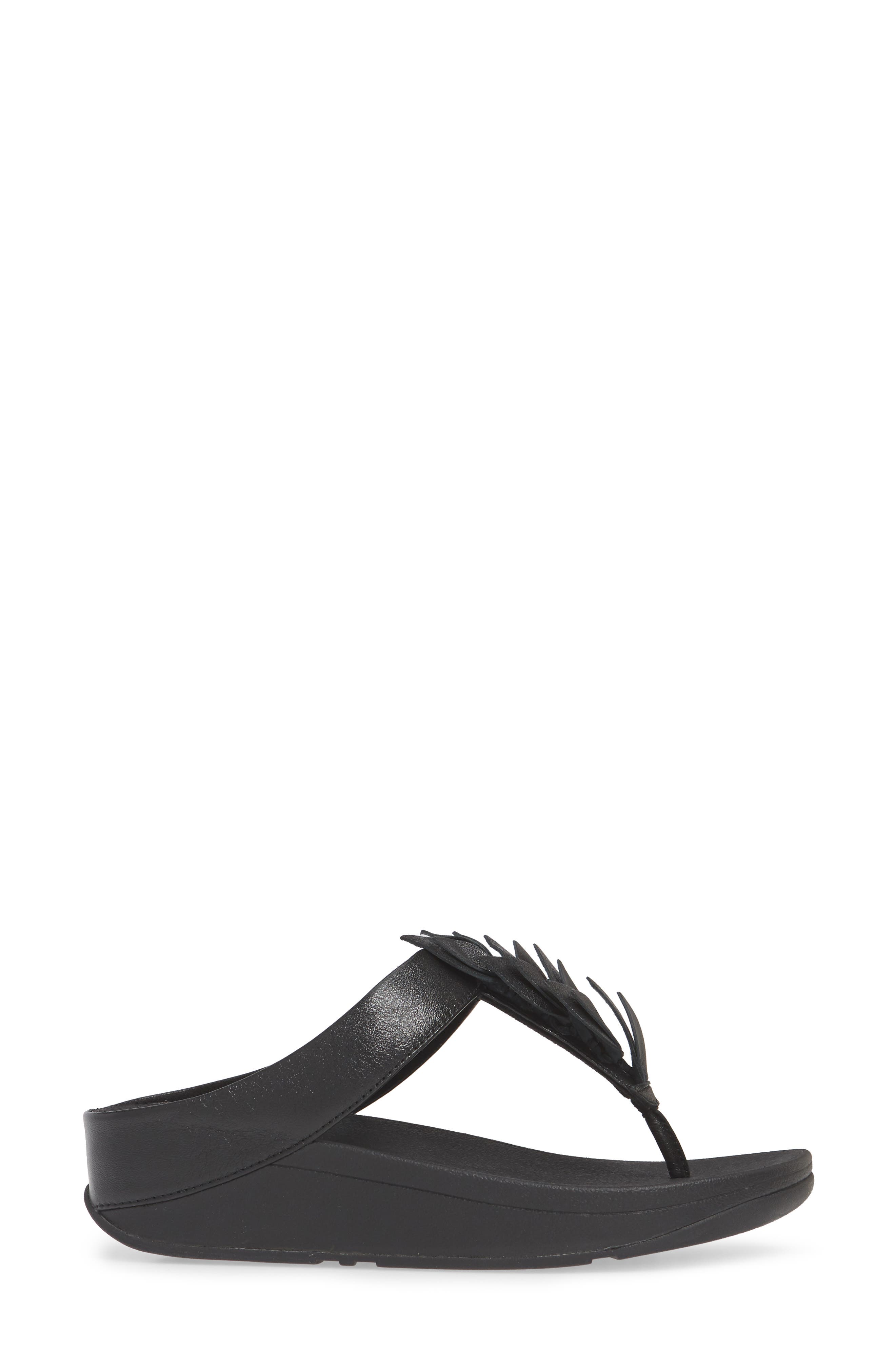 FitFlop Fino Leaf Flip Flop, Alternate, color, 