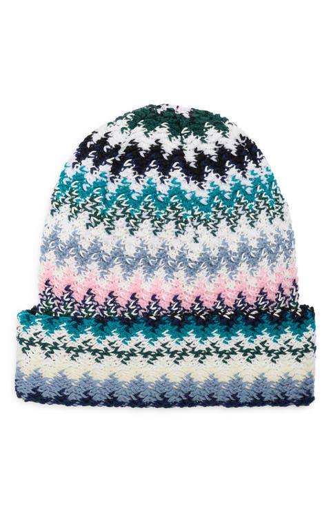Zigzag Wool Beanie