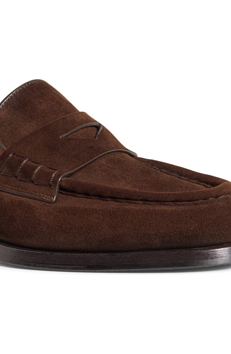 Santoni Women's Suede Penny Loafer, Alternate, color,