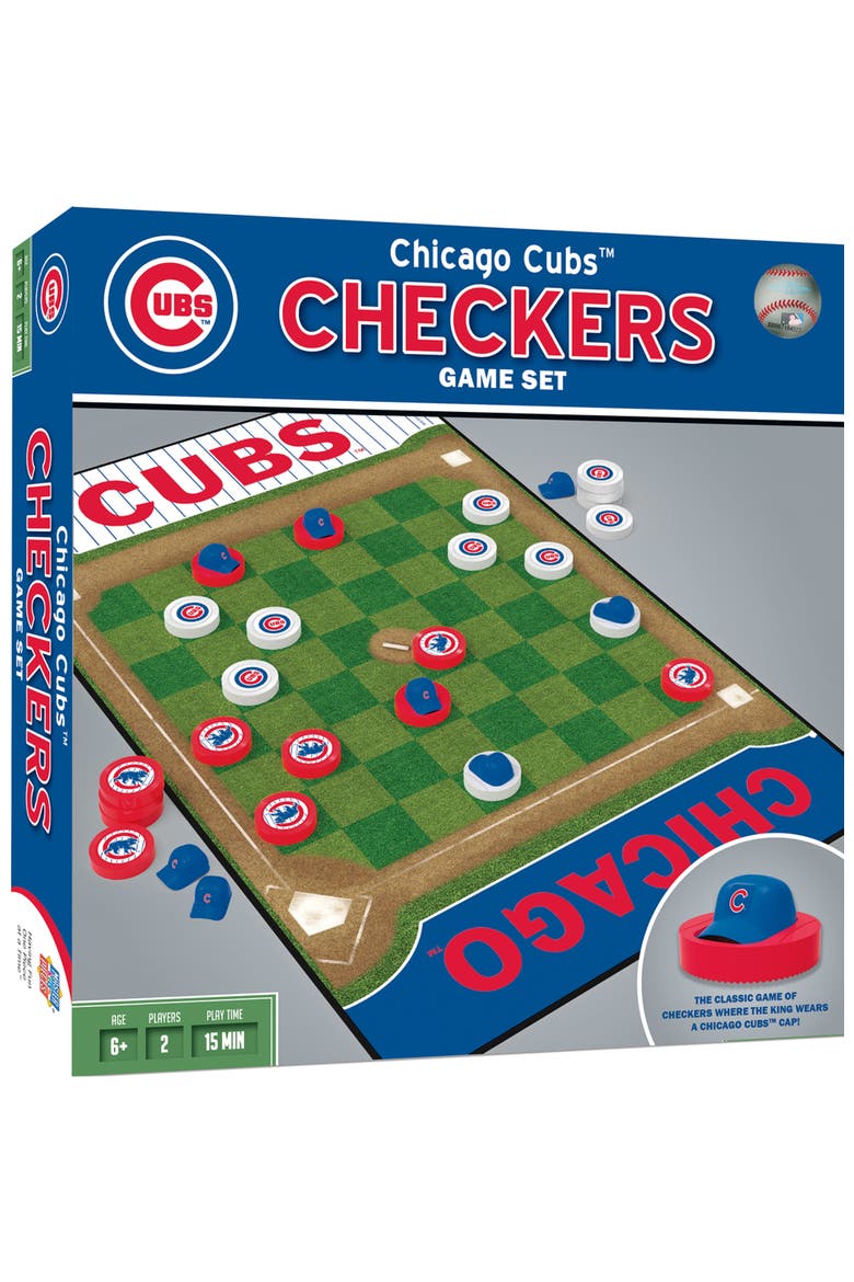 Chicago Cubs Checkers Board Game, Main, color, Multicolor