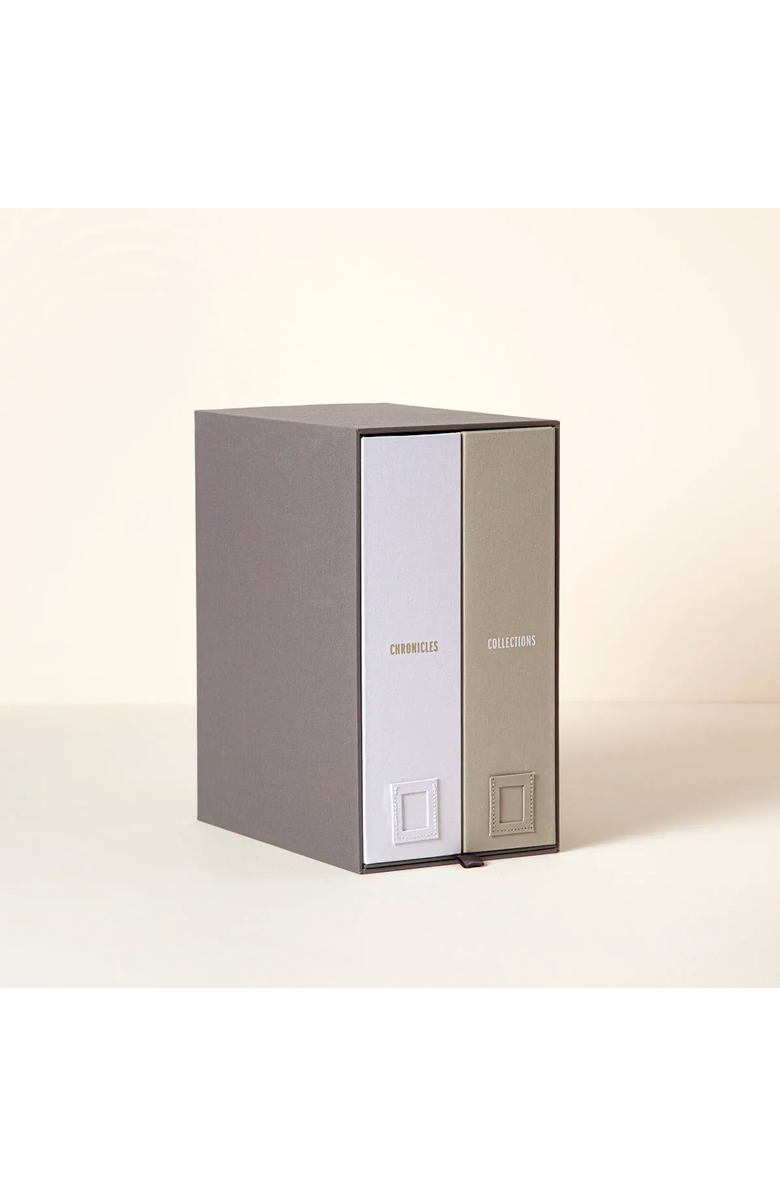 Uncommon Goods Baby Keepsake Library by Savor, Alternate, color, Slate