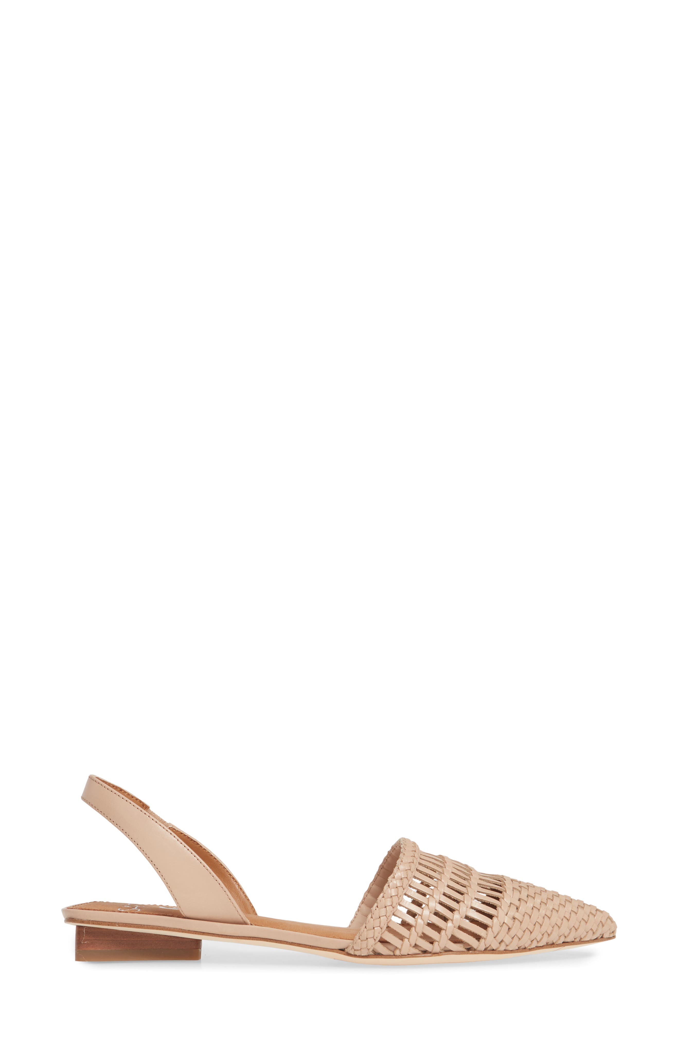 Graydon Slingback Flat, Alternate, color, BLUSH LEATHER