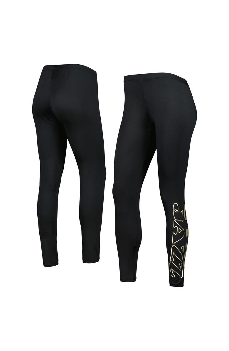 G-III 4HER BY CARL BANKS Women's G-III 4Her by Carl Banks Black Utah Jazz Stadium Leggings, Main, color, Black