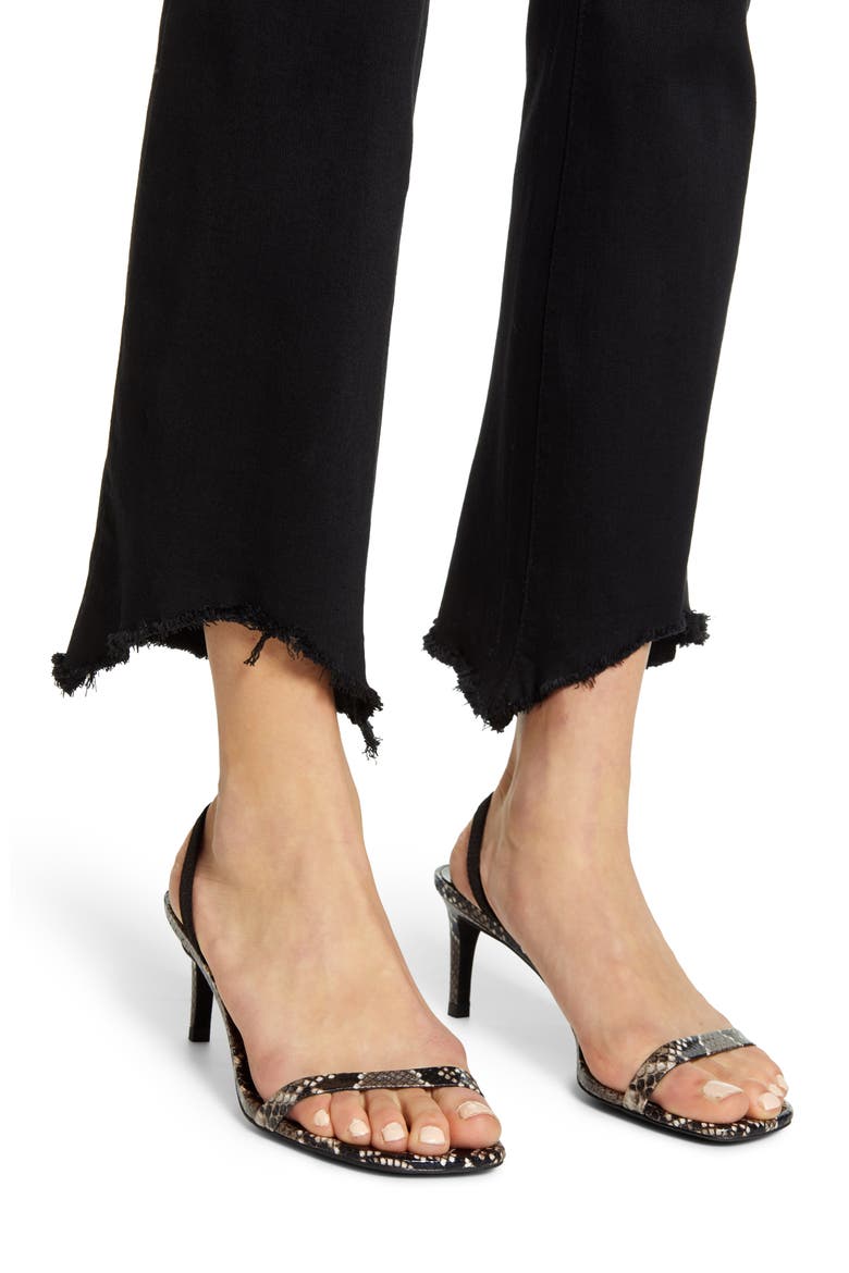 Sharkbite Hem Crop Jeans, Alternate, color, BLACK