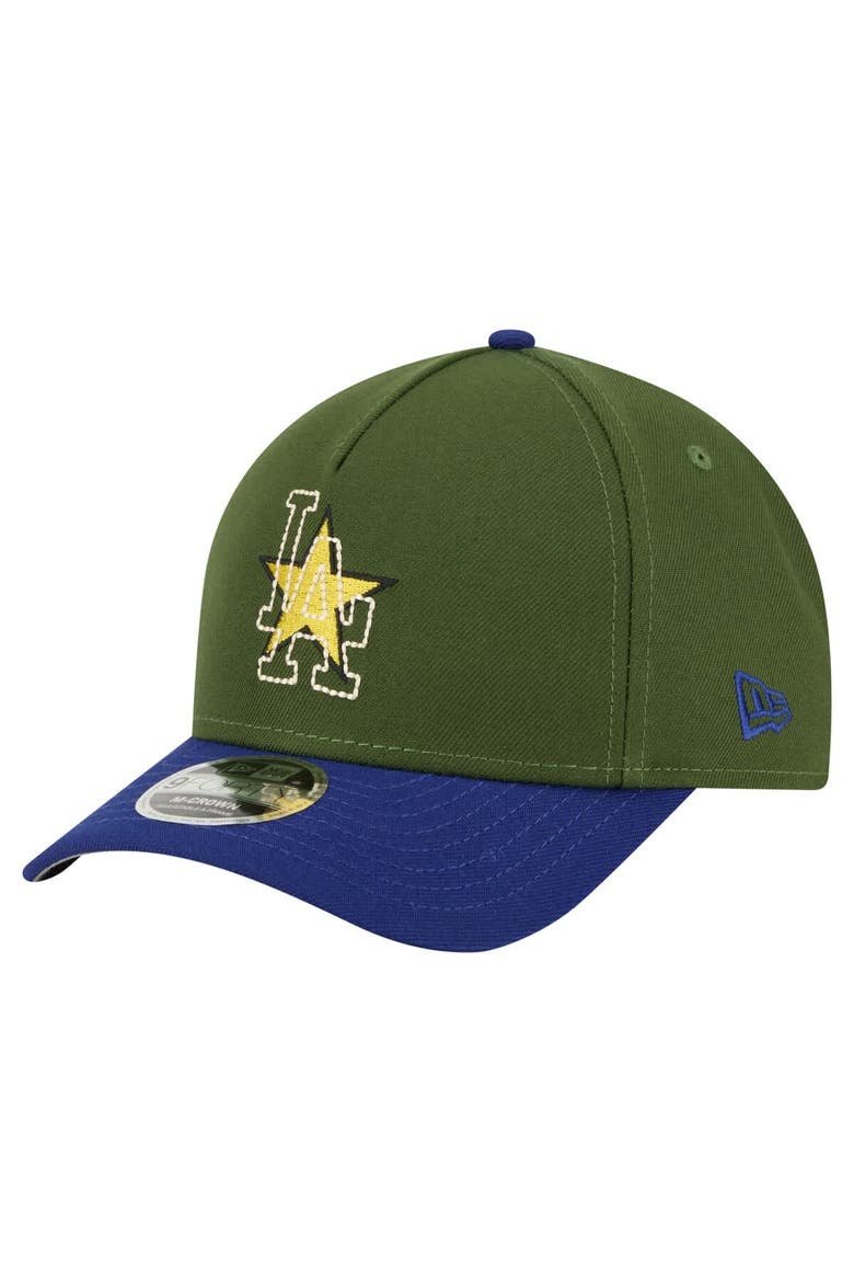 Men's New Era Dark Green Los Angeles Dodgers City Feature 9FORTY A-Frame Adjustable Hat, Main, color, Dark Green