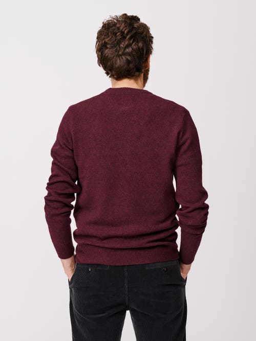 Aubin Westbourne Crew Neck Sweater In Red