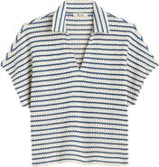 Madewell Textured Knit Johnny Collar Shirt