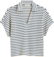 Madewell Textured Knit Johnny Collar Shirt
