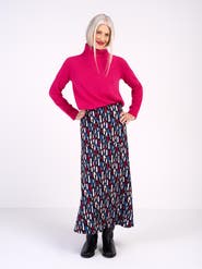 Kettlewell High Waisted Printed Maxi Skirt