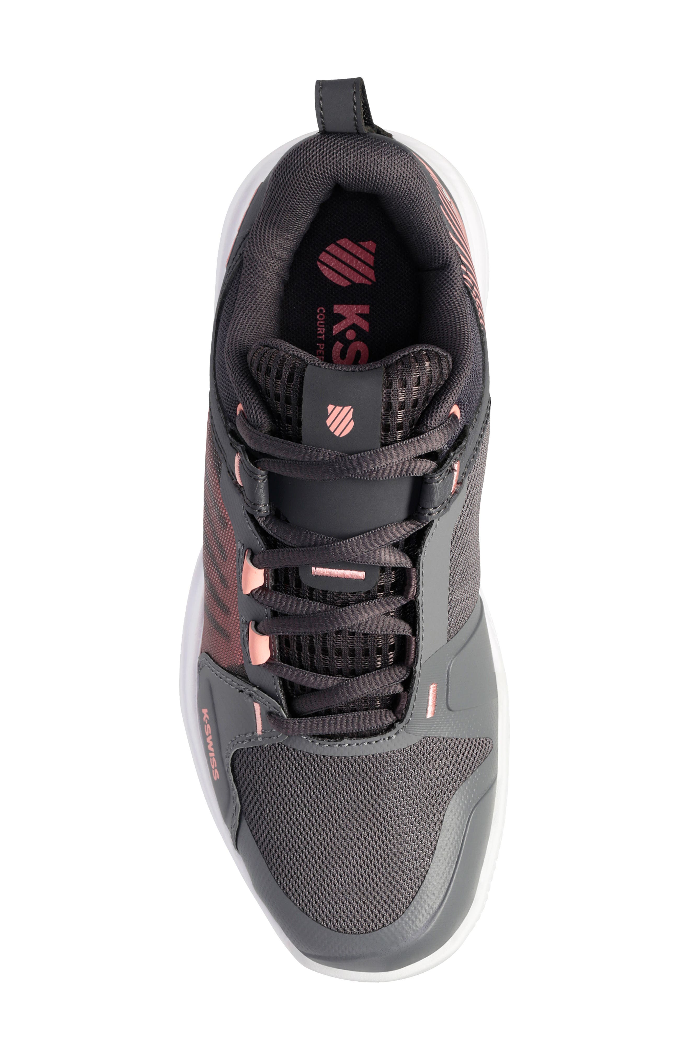 Ultrashot Team Tennis Shoe, Alternate, color, STEEL GRAY/ASPHALT/PEACH AMBER
