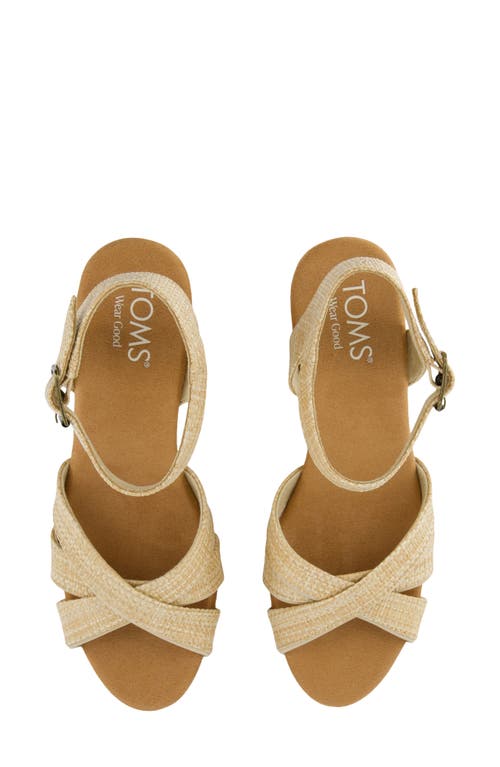 Toms Majorca Ankle Strap Platform Sandal In Natural
