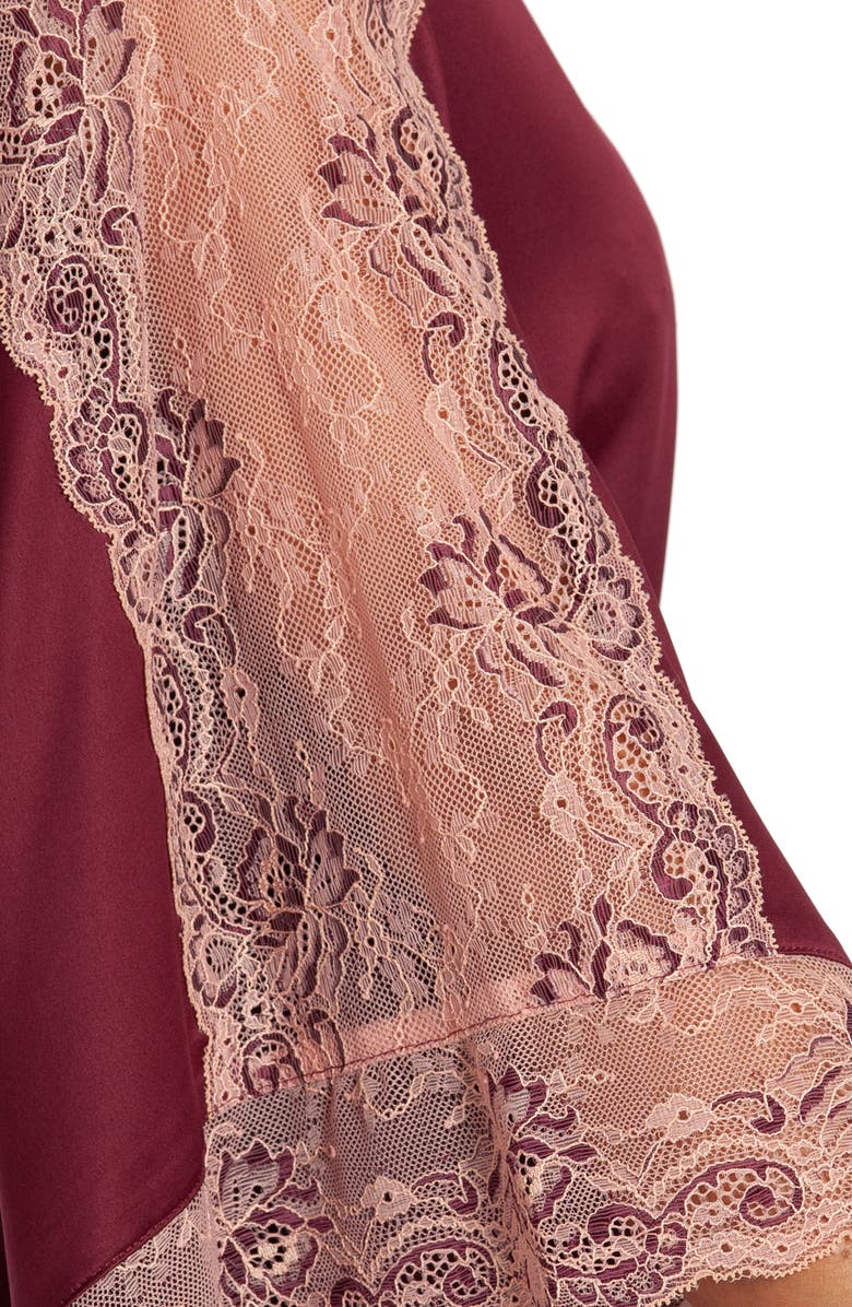 In Bloom by Jonquil River Satin Robe, Alternate, color, 