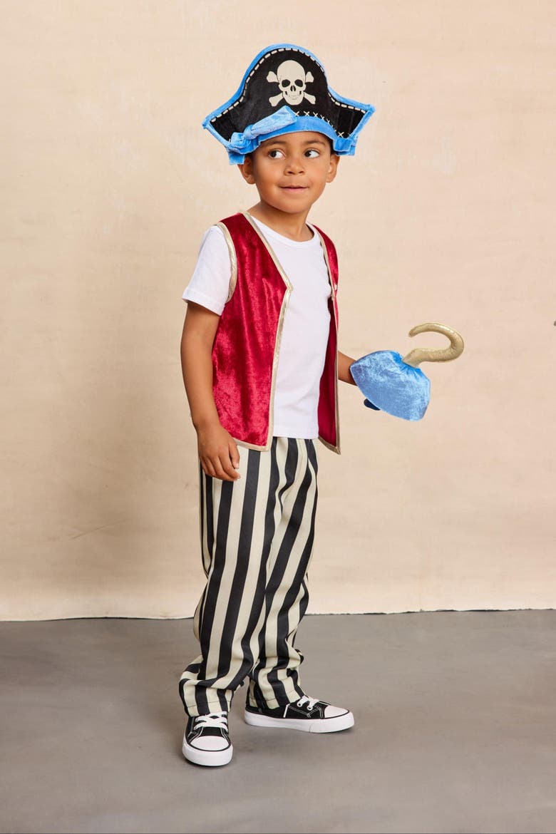 Pirate Costume for Kids, Main, color, Red