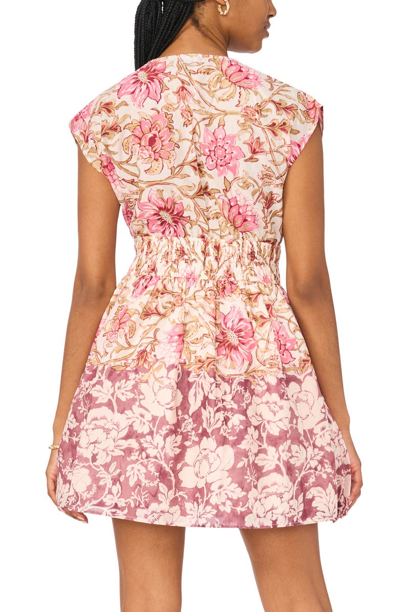 CeCe V-Neck Minidress, Alternate, color, Misty Lilac