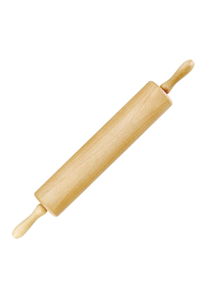 Wooden Rolling Pin, 13 Inch Hardwood Dough Roller, Main, color, Beige