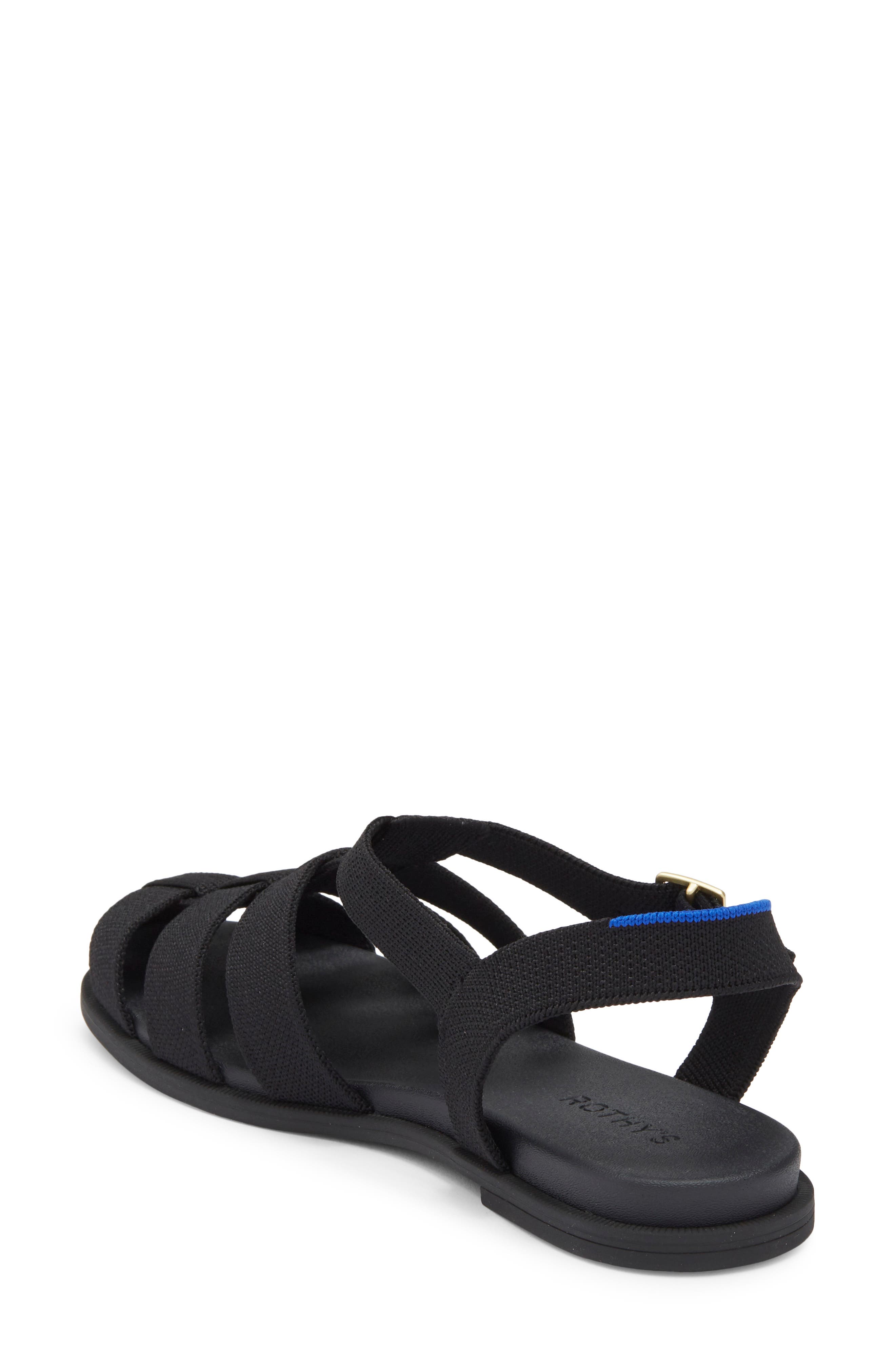 Rothy's The Fisherman Sandal, Alternate, color, Black