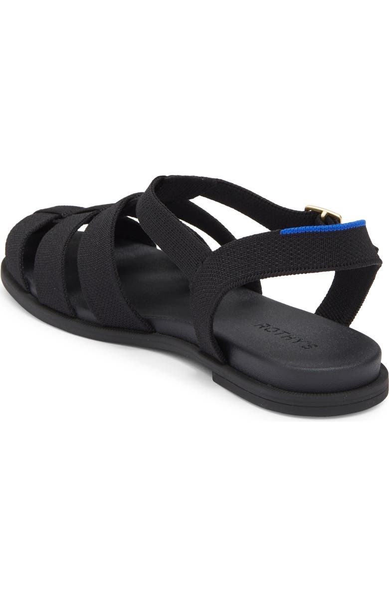 Rothy's The Fisherman Sandal, Alternate, color, Black