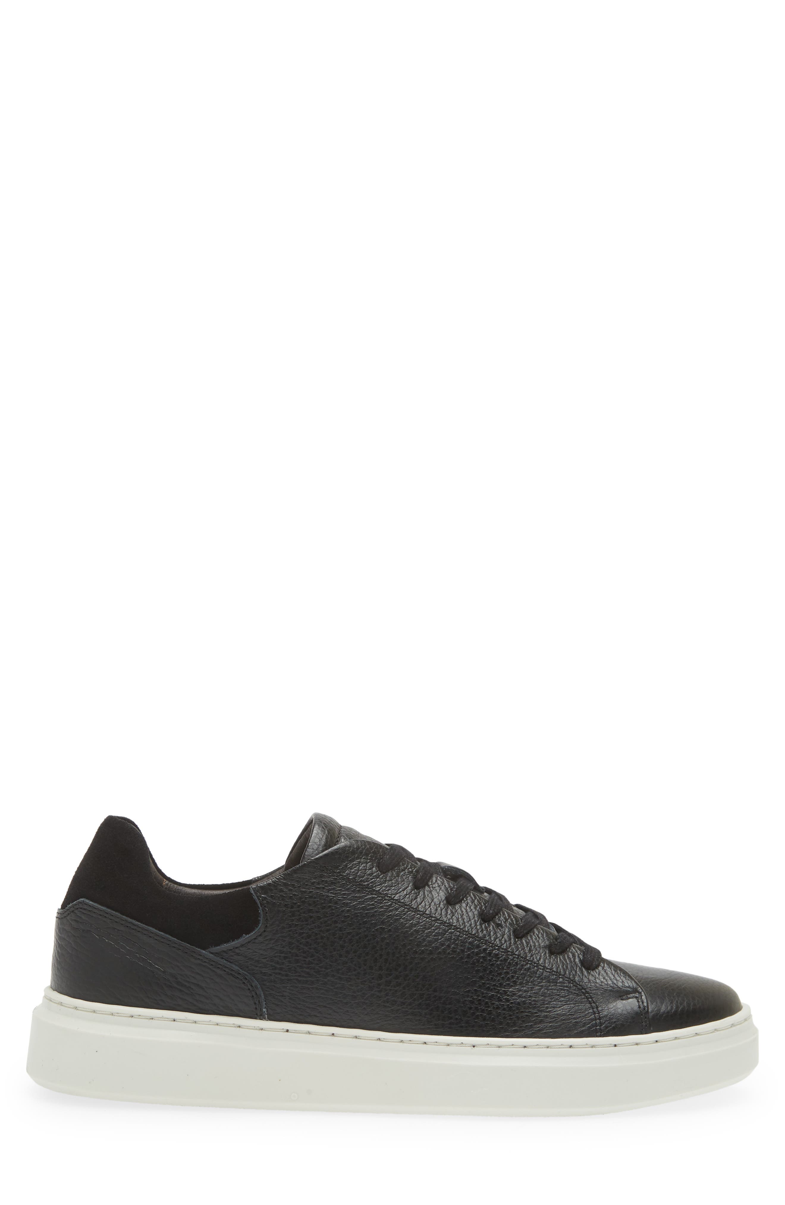 Bruno Magli Sierra Low Top Sneaker, Alternate, color, Black Tumbled