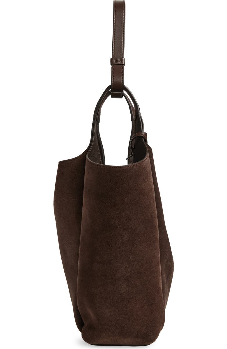 Tod's Medium Api Suede Bucket Bag, Alternate, color, T.moro/ Marrone Africa