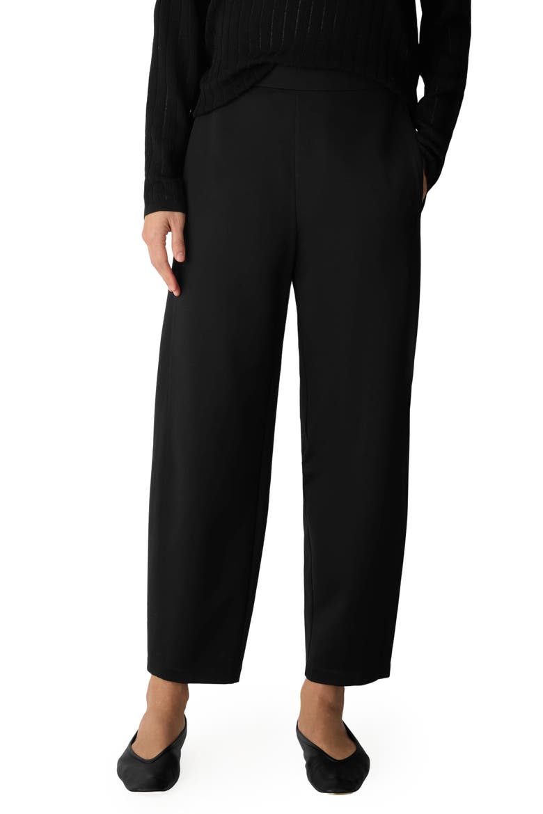 Stretch Ankle Lantern Pants, Main, color, BLACK