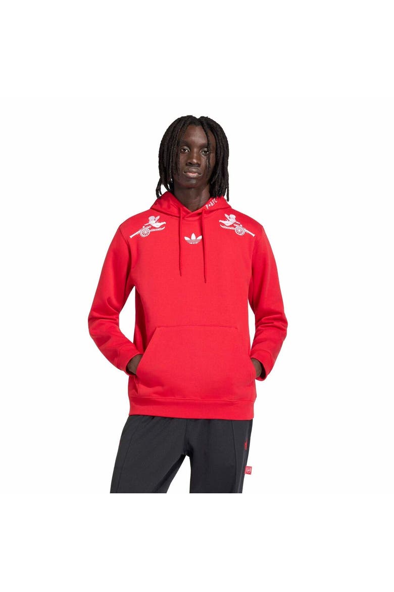 Men's adidas  Red Arsenal x Places+Faces Hoodie, Main, color, Red