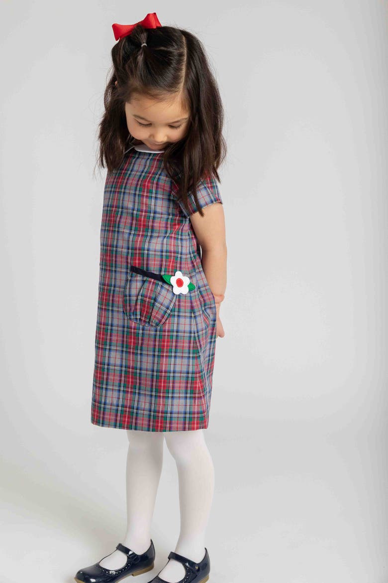 Plaid Dress with Pockets, Alternate, color, Grey Multi Plaid