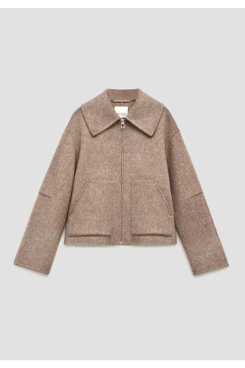 Nerise Double Faced Zip Jacket, Alternate, color, Oatmeal Marl