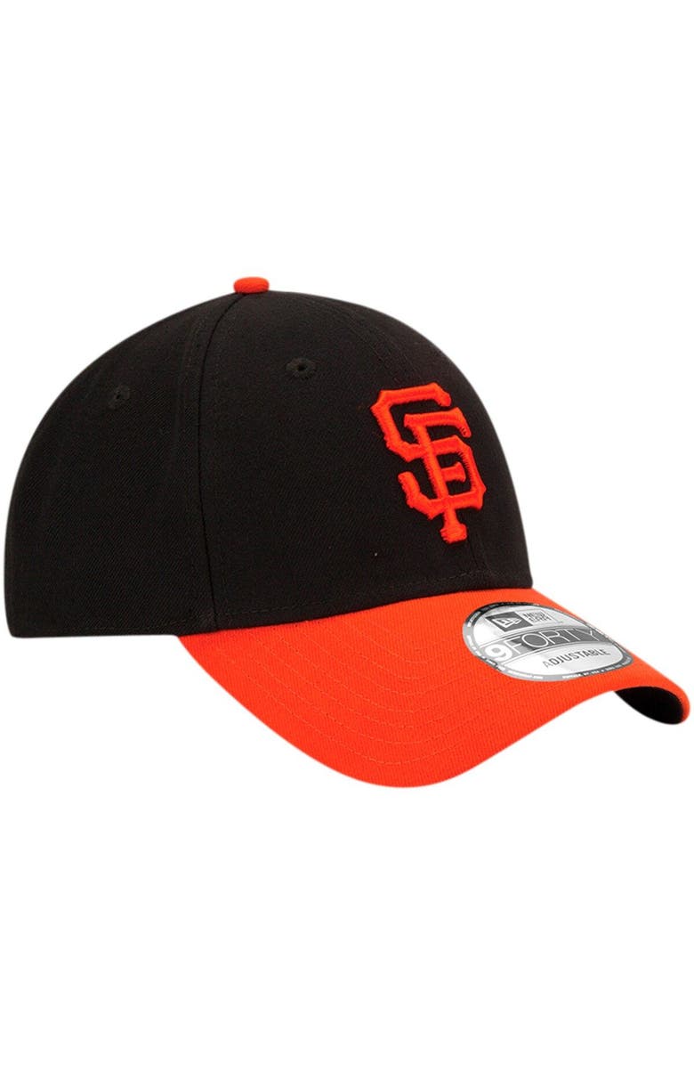 New Era Men's New Era Black/Orange San Francisco Giants League 9FORTY Adjustable Hat, Alternate, color, 