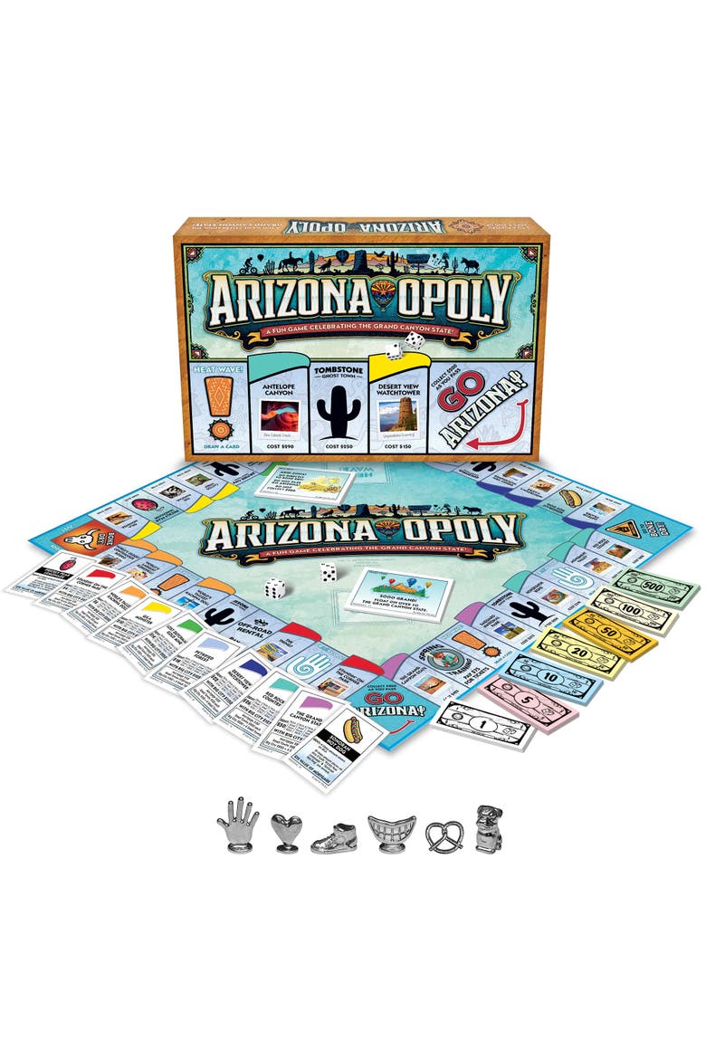 Arizona Opoly Board Game, Alternate, color, Multicolored