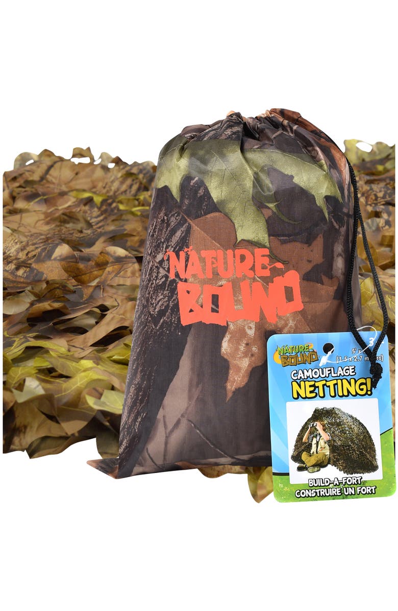 Nature Bound Camouflage Netting, 9x5' Fort Building, Main, color, Multicolored