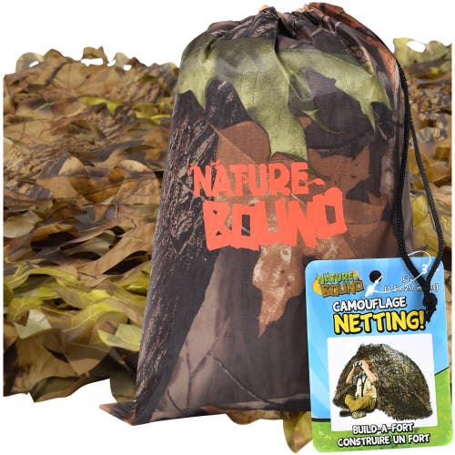 Nature Bound Camouflage Netting, 9x5' Fort Building in Multicolored  product
