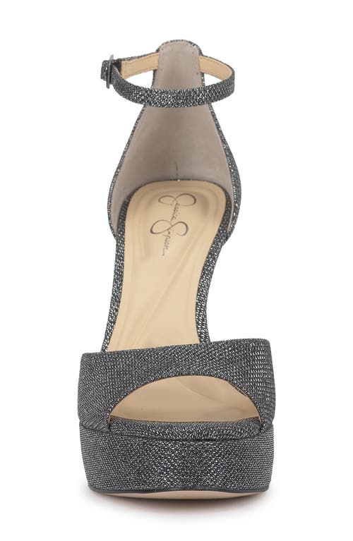 Jessica Simpson Sohilea Ankle Strap Platform Sandal In Silver