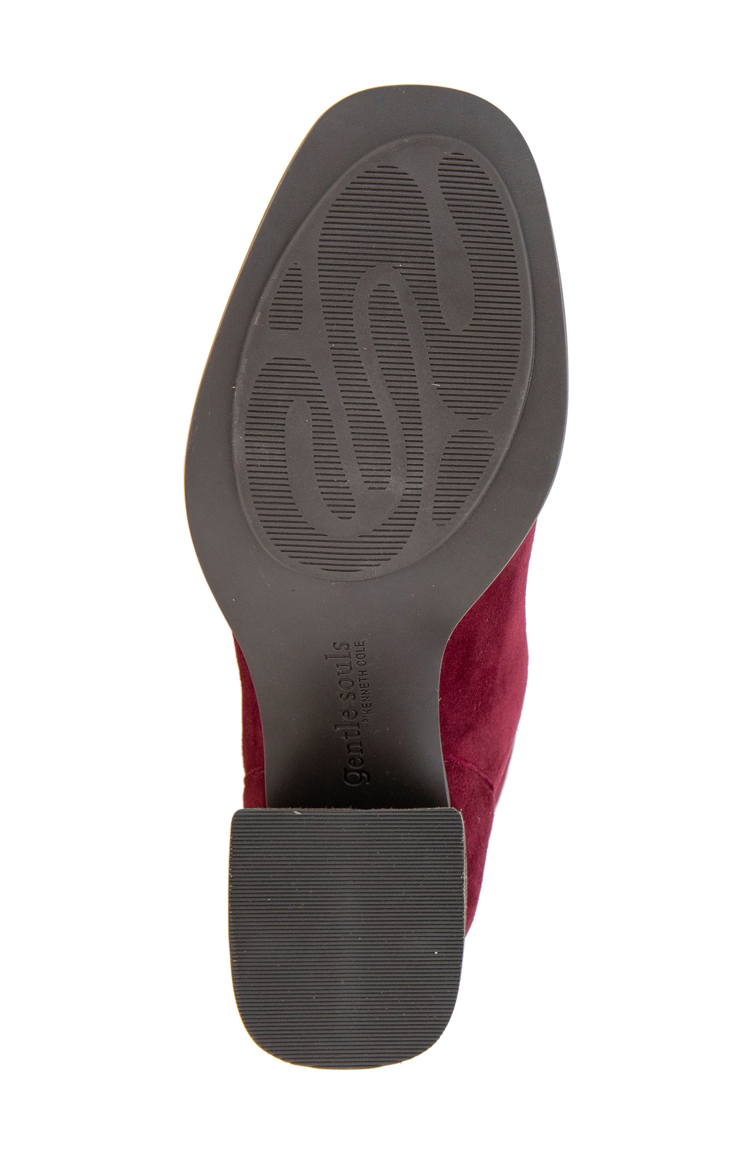 Saranac Leather Bootie, Alternate, color, WINE SUEDE